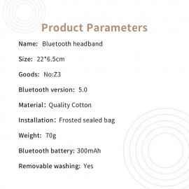 Bluetooth Headband HD Speakers Z3 Bluetooth 5.0 Wireless Headband Headphones Stylish Grey Headband Outdoor Fitness Headset Music Headband Knitting Movement for Christmas Gift
