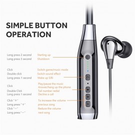 GM-A13 Neckband Headphone In Ear Bluetooth5.0 Noise cancellation Ergonomic Design Stereo for Apple Samsung Huawei Xiaomi MI  Camping / Hiking Running Everyday Use Mobile Phone Travel Entertainment
