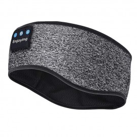 Sleep Headphones Bluetooth Headband Wireless Music Eye Mask Thin Stereo Speakers Mic Handsfree Music Earbuds for Side Sleepers Running Insomnia Travel Yoga Sleeping Band
