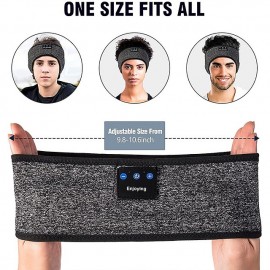 Sleep Headphones Bluetooth Headband Wireless Music Eye Mask Thin Stereo Speakers Mic Handsfree Music Earbuds for Side Sleepers Running Insomnia Travel Yoga Sleeping Band
