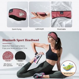 Sleep Headphones Bluetooth Headband Wireless Music Eye Mask Thin Stereo Speakers Mic Handsfree Music Earbuds for Side Sleepers Running Insomnia Travel Yoga Sleeping Band
