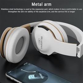 Wireless Bluetooth Headphone Foldable Stereo Music Over-Ear Earphone Noise Cancelling Gaming Streaming Wireless Live Headset
