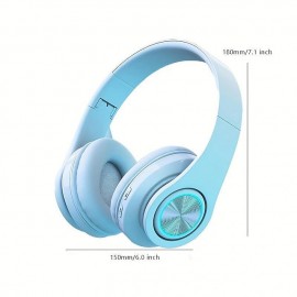Wireless Headphones Over-Ear Bluetooth Headphones Foldable Wireless Earphones With Noise-canceling Wireless Headset With Audio Cable Socket
