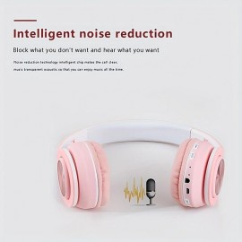Wireless Headphones Over-Ear Bluetooth Headphones Foldable Wireless Earphones With Noise-canceling Wireless Headset With Audio Cable Socket
