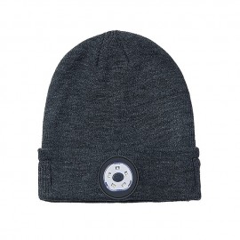 M1-BL LED Bluetooth Music Hat Wireless Call Night Running Hat LED Bluetooth 5.0 Warm Hat Winter Warm Beanie Cap Wireless Outdoor Sport Headset Stereo Music Headphone for Christmas Gift
