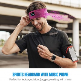 Sleep Mask with Bluetooth Headphones, Painting Sleep Headphones Bluetooth Headband for Sleeping Sports Sleep Mask for Side Sleeper, Best Gift and Travel Essentials
