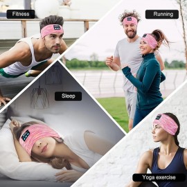 Sleep Mask with Bluetooth Headphones, Painting Sleep Headphones Bluetooth Headband for Sleeping Sports Sleep Mask for Side Sleeper, Best Gift and Travel Essentials
