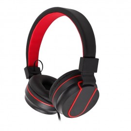 Wired Foldable Portable HiFi Stereo Headphone Heavy Bass Gaming Headset with Mic Noise Cancelling Headphones
