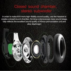 ZEALOT B19 Over-ear Headphone Bluetooth5.0 Ergonomic Design Stereo with Microphone for Apple Samsung Huawei Xiaomi MI  Everyday Use Traveling Mobile Phone
