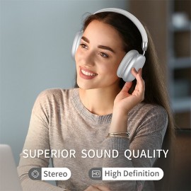 Over-ear Headphones Wireless Stereo Headphones Miniature Headphones For Cell Phones And Computers Soft Ear Cups Light Weight Suitable For Long Time Wearing
