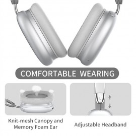 Over-ear Headphones Wireless Stereo Headphones Miniature Headphones For Cell Phones And Computers Soft Ear Cups Light Weight Suitable For Long Time Wearing
