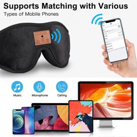 3D Sleep Music Bluetooth Headphones Eye Mask Wireless Headband Call Headphones Sleep Headphones
