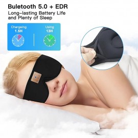 3D Sleep Music Bluetooth Headphones Eye Mask Wireless Headband Call Headphones Sleep Headphones
