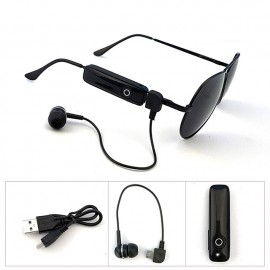 New Smart Glasses Headphones, Retro Polarized Eyeglasses Bluetooth Anti-blue Glasses Headset, Voice Call HIFI Noise Reduction Outdoor Sport Headset

