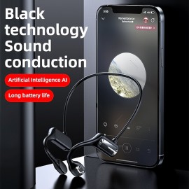 Painless Open Ear Wireless Bluetooth5.2 Headphones Waterproof Sport Earhook Earphone Stereo Hands-free Bluetooth Headset with Microphone for Running Riding Sport Headset
