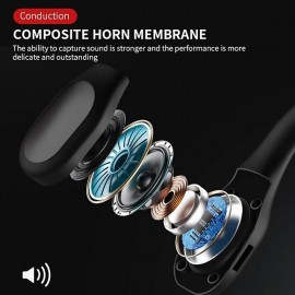 Painless Open Ear Wireless Bluetooth5.2 Headphones Waterproof Sport Earhook Earphone Stereo Hands-free Bluetooth Headset with Microphone for Running Riding Sport Headset
