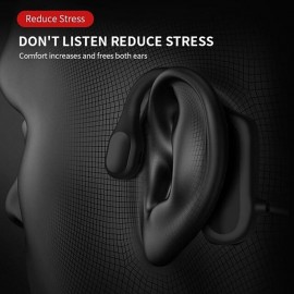 Painless Open Ear Wireless Bluetooth5.2 Headphones Waterproof Sport Earhook Earphone Stereo Hands-free Bluetooth Headset with Microphone for Running Riding Sport Headset
