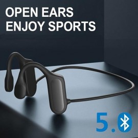 Painless Open Ear Wireless Bluetooth5.2 Headphones Waterproof Sport Earhook Earphone Stereo Hands-free Bluetooth Headset with Microphone for Running Riding Sport Headset
