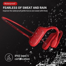 Painless Open Ear Wireless Bluetooth5.2 Headphones Waterproof Sport Earhook Earphone Stereo Hands-free Bluetooth Headset with Microphone for Running Riding Sport Headset

