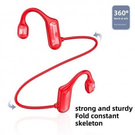 Painless Open Ear Wireless Bluetooth5.2 Headphones Waterproof Sport Earhook Earphone Stereo Hands-free Bluetooth Headset with Microphone for Running Riding Sport Headset
