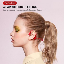 Painless Open Ear Wireless Bluetooth5.2 Headphones Waterproof Sport Earhook Earphone Stereo Hands-free Bluetooth Headset with Microphone for Running Riding Sport Headset
