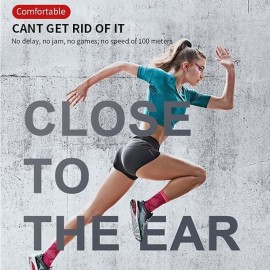 Painless Open Ear Wireless Bluetooth5.2 Headphones Waterproof Sport Earhook Earphone Stereo Hands-free Bluetooth Headset with Microphone for Running Riding Sport Headset
