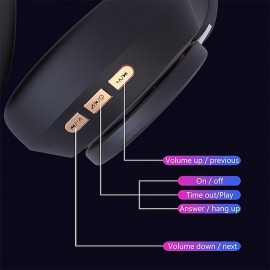 Wireless Headphones Noise Reduction Bluetooth 5.0 Headset Foldable Earphones HiFi 9D Bass Stereo Earphone Sport Headset With Microphone
