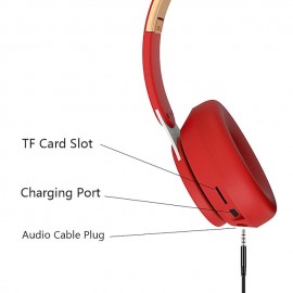 Wireless Headphones Noise Reduction Bluetooth 5.0 Headset Foldable Earphones HiFi 9D Bass Stereo Earphone Sport Headset With Microphone

