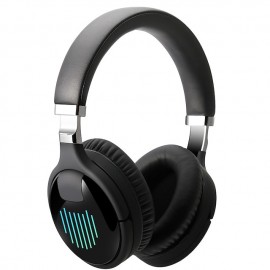 TM061 Folding Wireless Bluetooth Headphones Subwoofer Stereo LED Lights Headset with Microphone
