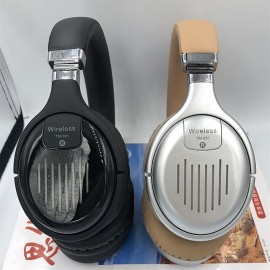 TM061 Folding Wireless Bluetooth Headphones Subwoofer Stereo LED Lights Headset with Microphone
