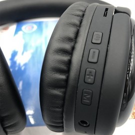 TM061 Folding Wireless Bluetooth Headphones Subwoofer Stereo LED Lights Headset with Microphone
