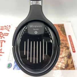TM061 Folding Wireless Bluetooth Headphones Subwoofer Stereo LED Lights Headset with Microphone
