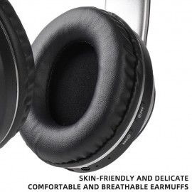 New HIFI Stereo Headphones Bluetooth Headphones Music Headphone FM and Support SD Card With Mic Foldable Phone Laptop PS4 PS5 TV
