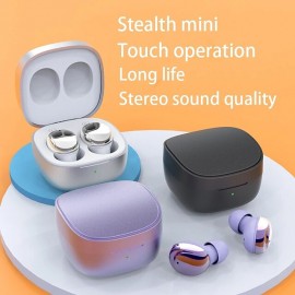 XY-30 TWS Electroplated Bluetooth V5.1 Wireless Earbuds Fones Microphone Bass Stereo Purple Headphone Earphones For Phone
