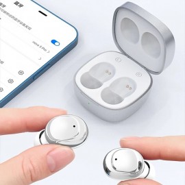 XY-30 TWS Electroplated Bluetooth V5.1 Wireless Earbuds Fones Microphone Bass Stereo Purple Headphone Earphones For Phone
