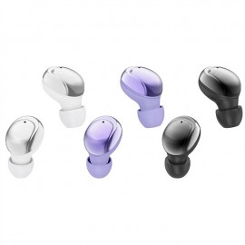 XY-30 TWS Electroplated Bluetooth V5.1 Wireless Earbuds Fones Microphone Bass Stereo Purple Headphone Earphones For Phone
