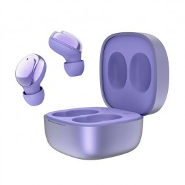 XY-30 TWS Electroplated Bluetooth V5.1 Wireless Earbuds Fones Microphone Bass Stereo Purple Headphone Earphones For Phone
