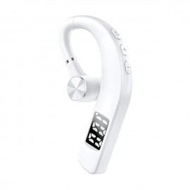 Bluetooth 5.2 Earphone Wireless Earhook LED Display Headphone Car Headset w/ Mic
