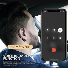 Wireless Bluetooth Earphone Ear Hook Business Single Headphone With Mic Handsfree Drive Call Sports Headset Earbud For Phones
