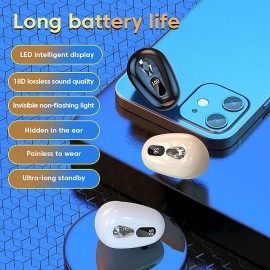Mini TWS Wireless Headphones Bluetooth Earphones V5.2 Earbuds With Mic No Ear Pain HD Earphone Power Display Headset Gamer
