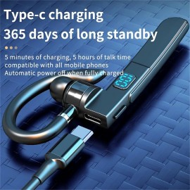 X6 Bluetooth Earphones 5.3 Headphones Stereo Handsfree Noise Canceling Wireless Business Headset With HD Mic For All Smart Phone

