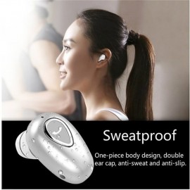 Wireless Bluetooth Earphone Mini Invisible In-Ear Sports Earbuds with Microphone Super Stereo Headphones
