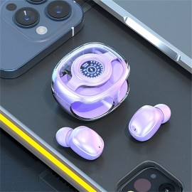 M26 TWS Transparent Cute Gaming Noise Cancelling Mini Wireless Bluetooth Headset with microphone Gaming headset Hi-fi music headset
