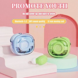 M26 TWS Transparent Cute Gaming Noise Cancelling Mini Wireless Bluetooth Headset with microphone Gaming headset Hi-fi music headset
