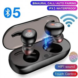 Y30 Tws Sports Headphones Digital Display Wireless Bluetooth 5.0 Touch Contrl Headset
