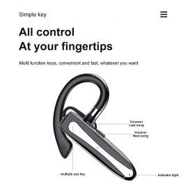Ear-Hook New Earphones Sports Waterproof Earphone Business Handsfree Wireless Earphone With Microphone Charging Box
