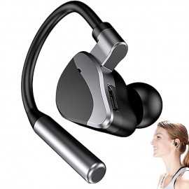 Bluetooth Headset Single Ear Earphones Hands Free Call Low Latency Noise Reduction Sensitive Touch Operation Waterproof for Business for Cycling
