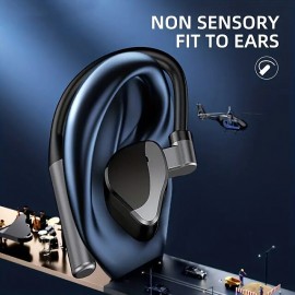 Bluetooth Headset Single Ear Earphones Hands Free Call Low Latency Noise Reduction Sensitive Touch Operation Waterproof for Business for Cycling
