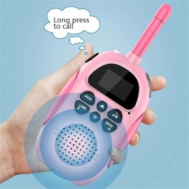 2PCS 3-5km Range Two Way Long Range Walkie Talkies Radio Interphone Toys for Children Kids Outdoor Walking Camping Gifts
