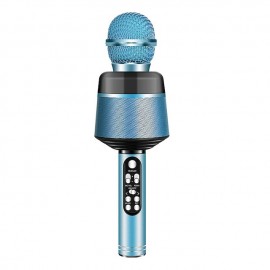 Portable Wireless Bluetooth Karaoke Microphone Home KTV Handheld Microphone Multifunctional Music Speaker Record Microphones for IOS Android Phone Computer
